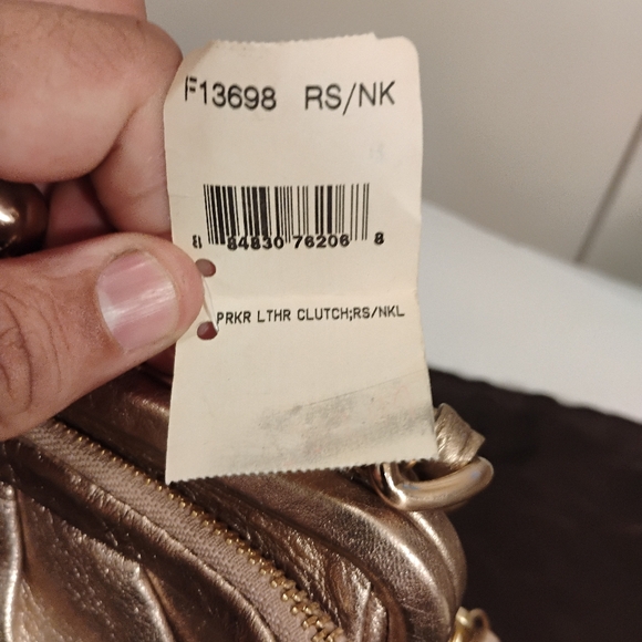 Coach Parker Kisslock Chain Women's Bag in Rose Gold New Display - Picture 2 of 16